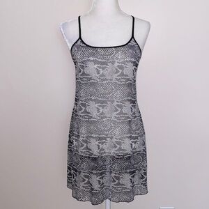 Vintage 90’s Victoria’s Secret mesh snake skin slip